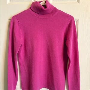 Casual Corner Fuchsia Turtleneck Sweater